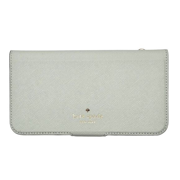Kate Spade NWT Misty Mint iPhone Crossbody Folio Case - Picture 1 of 7